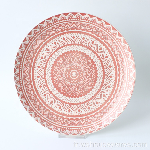 Plate-forme d&#39;impression en porcelaine assiettes en porcelaine céramique chinoise